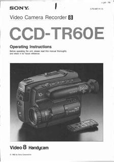 Blaupunkt CCR 805 manual. Camera Instructions.